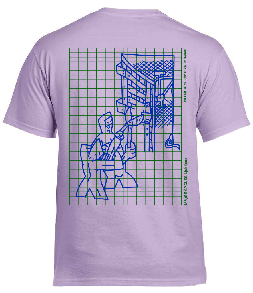 Loose Cycles - No Mercy For Bike Thieves T-Shirt 