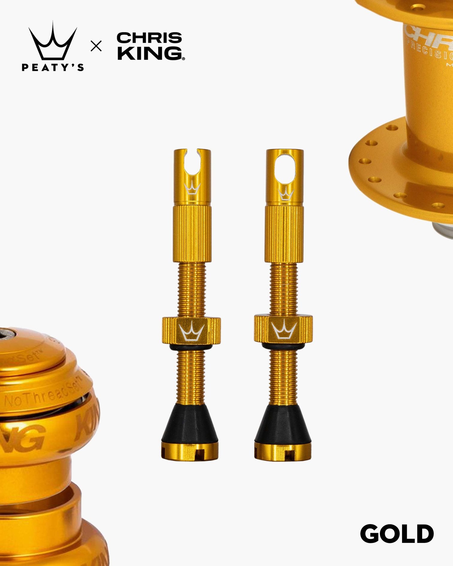 Peaty's x Chris King tubeless ventilčki